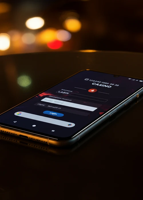 De beveiligde inlogpagina van NV Casino met velden voor gebruikersnaam en wachtwoord, beschermd door SSL-encryptie voor veilige toegang.